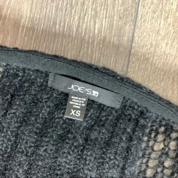 Revolve Joe's Jeans Forte Knit Cardigan Sweater Cacoon Oversized Wool Black XS - Picture 10 of 13
